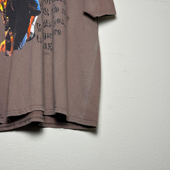Bob Marley Official Graphic T Shirt Men L Brown Band Reggae Classic Streetwear - Picture 8 of 11